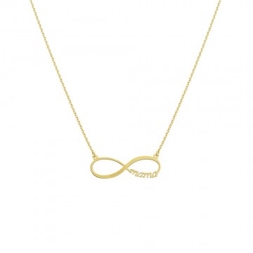 Necklace in yellow gold...