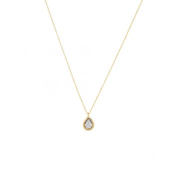 Necklace in yellow gold...